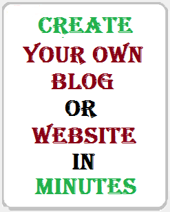 Create your own Blog or Website in Minutes