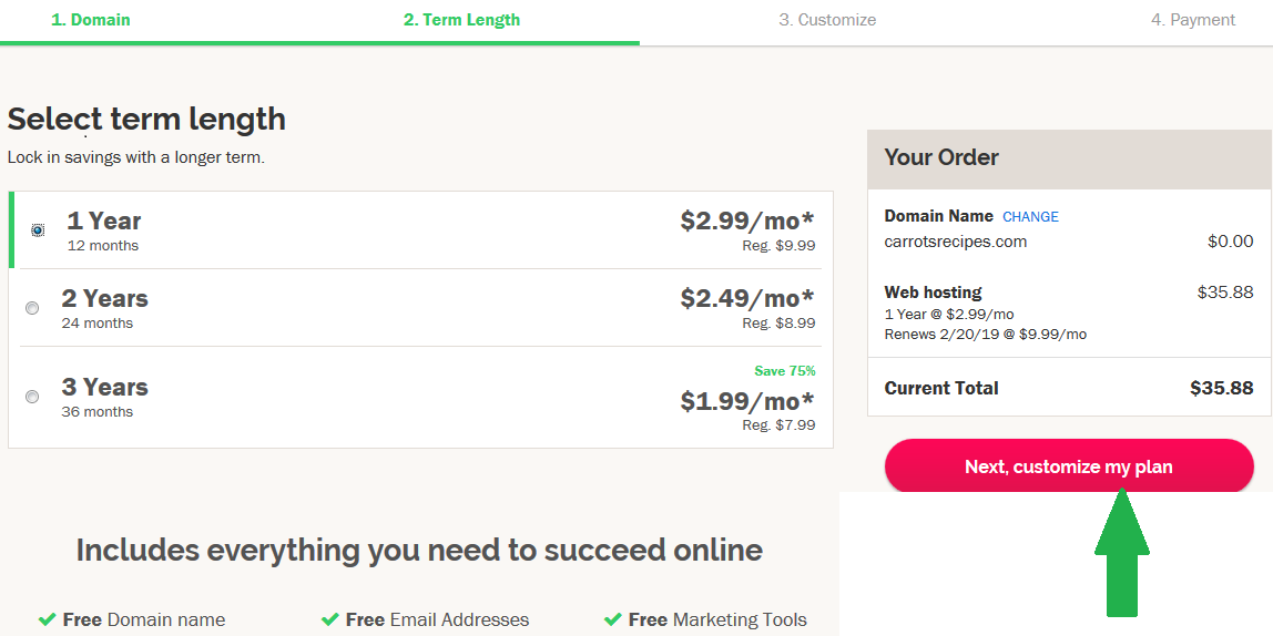 Select payment terms